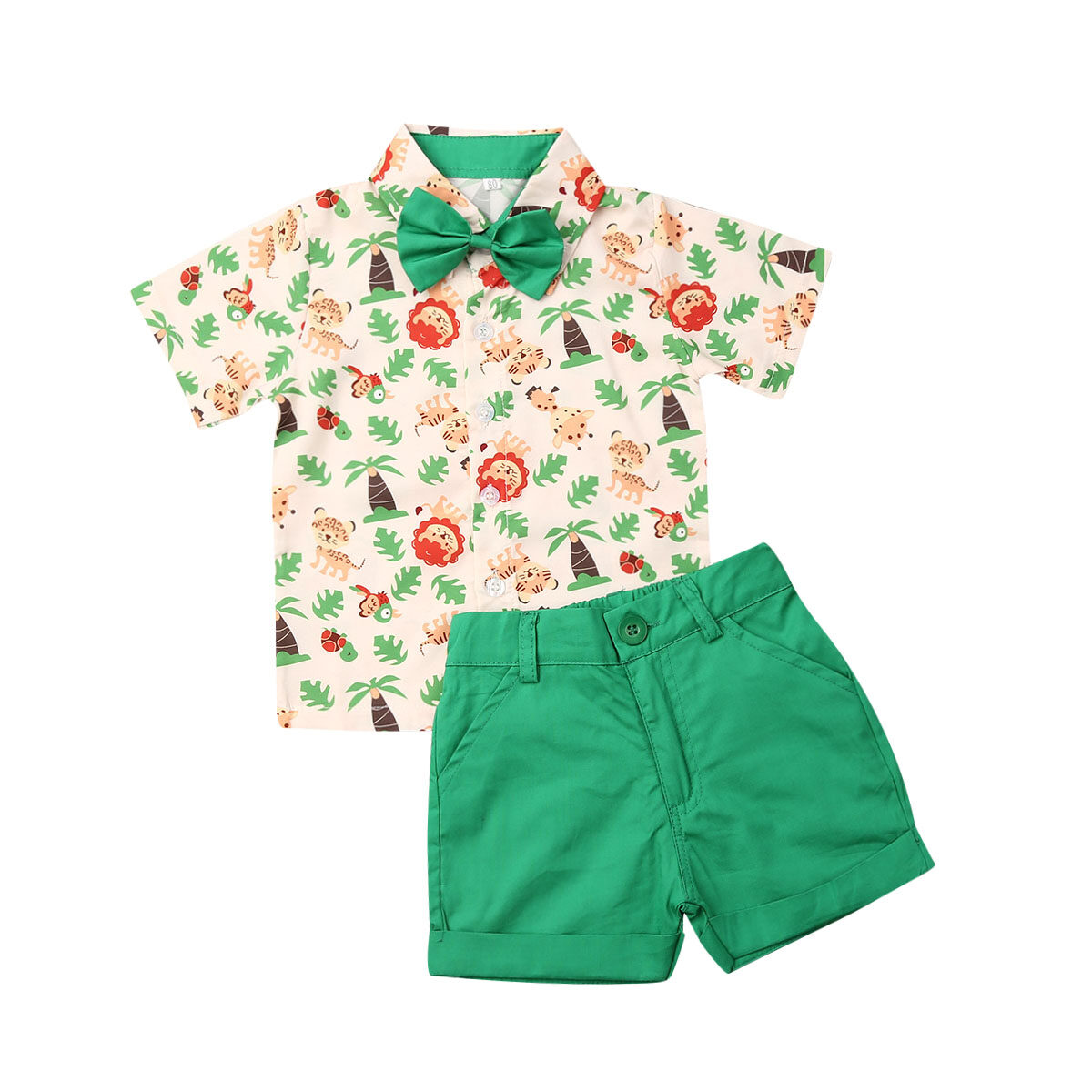 Toddler Kids Baby Boy Clothes T-shirt Tops Shorts Short Pants Outfits Set 1-5Y