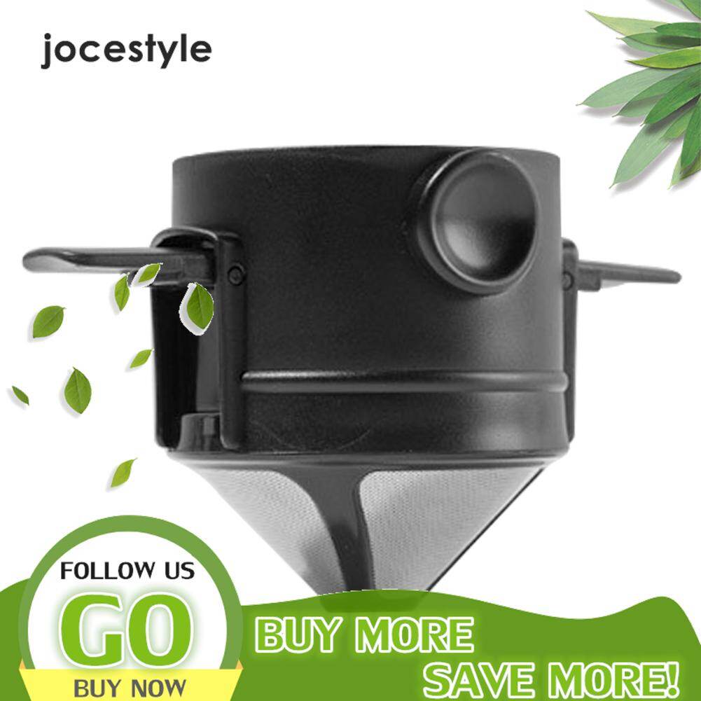 JOCESTYLE Non-toxic Portable Foldable Coffee Filters Stainless Steel Drip Coffee Funnel Coffee Dripper