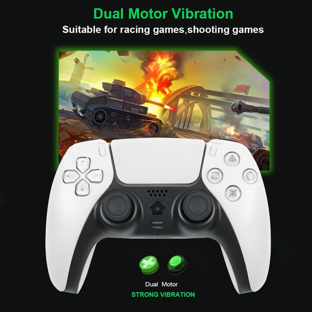 Narsta Tay Cầm Điều Khiển Không Dây Cho PS4 Tay Cầm Chơi Game Dual Sense 4 Tay Cầm Chơi Game Rung Kép 6 Trục Cho Tay Cầm PS4 Máy Tính Xách Tay Android