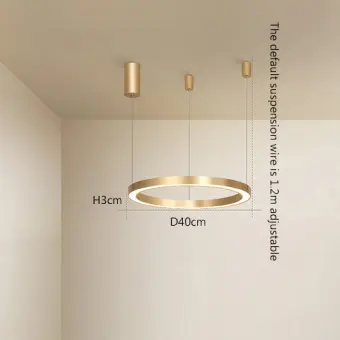 acrylic and gold pendant light