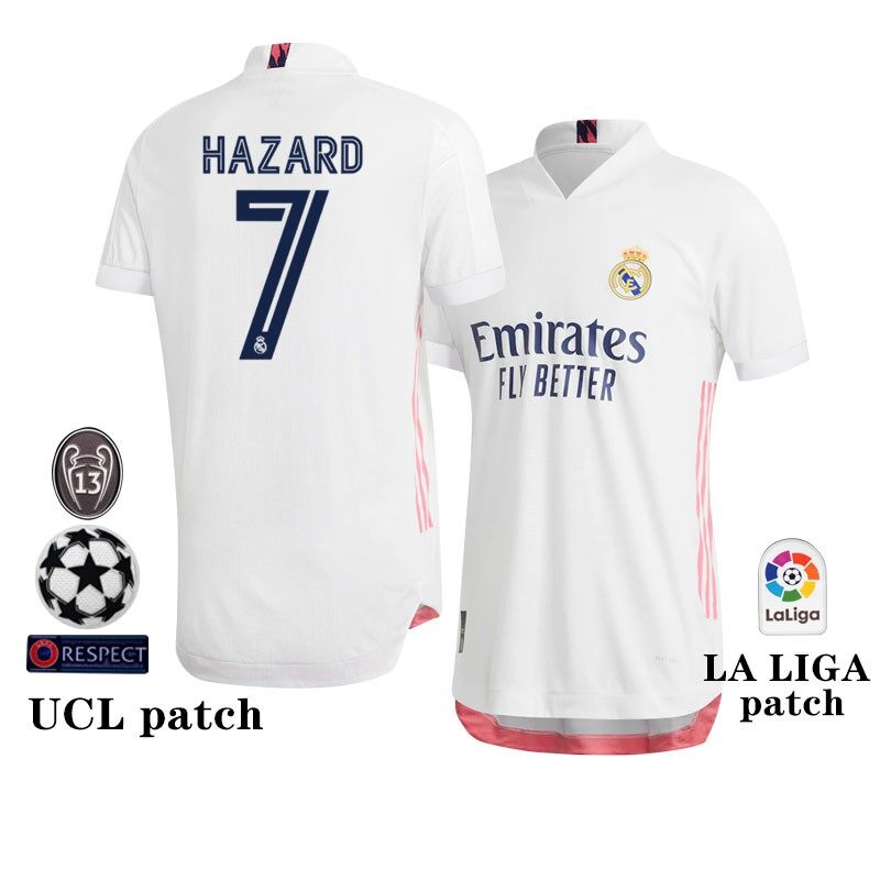 20 21 Real Madrid Home Player Version Jerseys 2020 Hazard Isco Jersey Sergio Ramos Modric Asensio Bale Football Shirt Uniforms Lazada