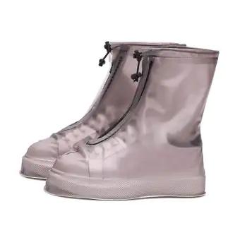 clear galoshes