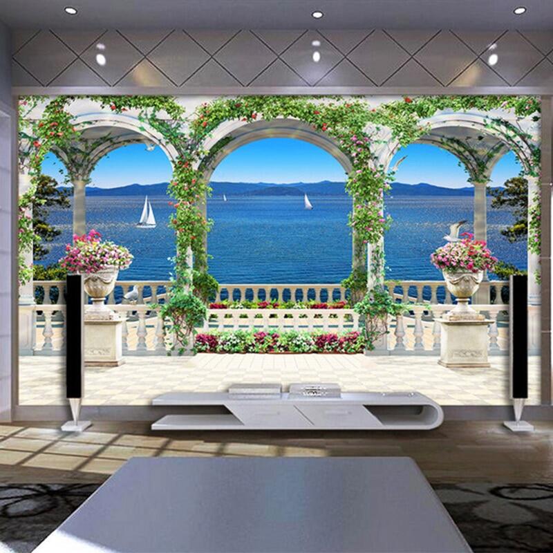 Photo Wallpaper 3d Seaside Scenery Backdrop Wall Mural Living Room Bedroom Restaurant Wall Painting Papel De Parede 3d Paisagem Lazada Ph