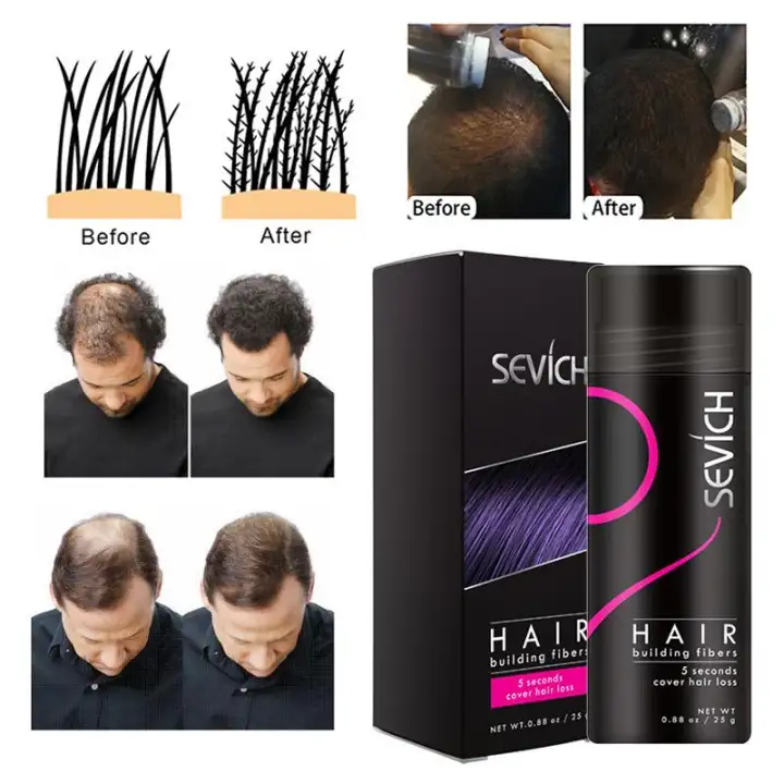 Forbeauty 25g Hair Building Fibers Hair Thickening Fibre Grey