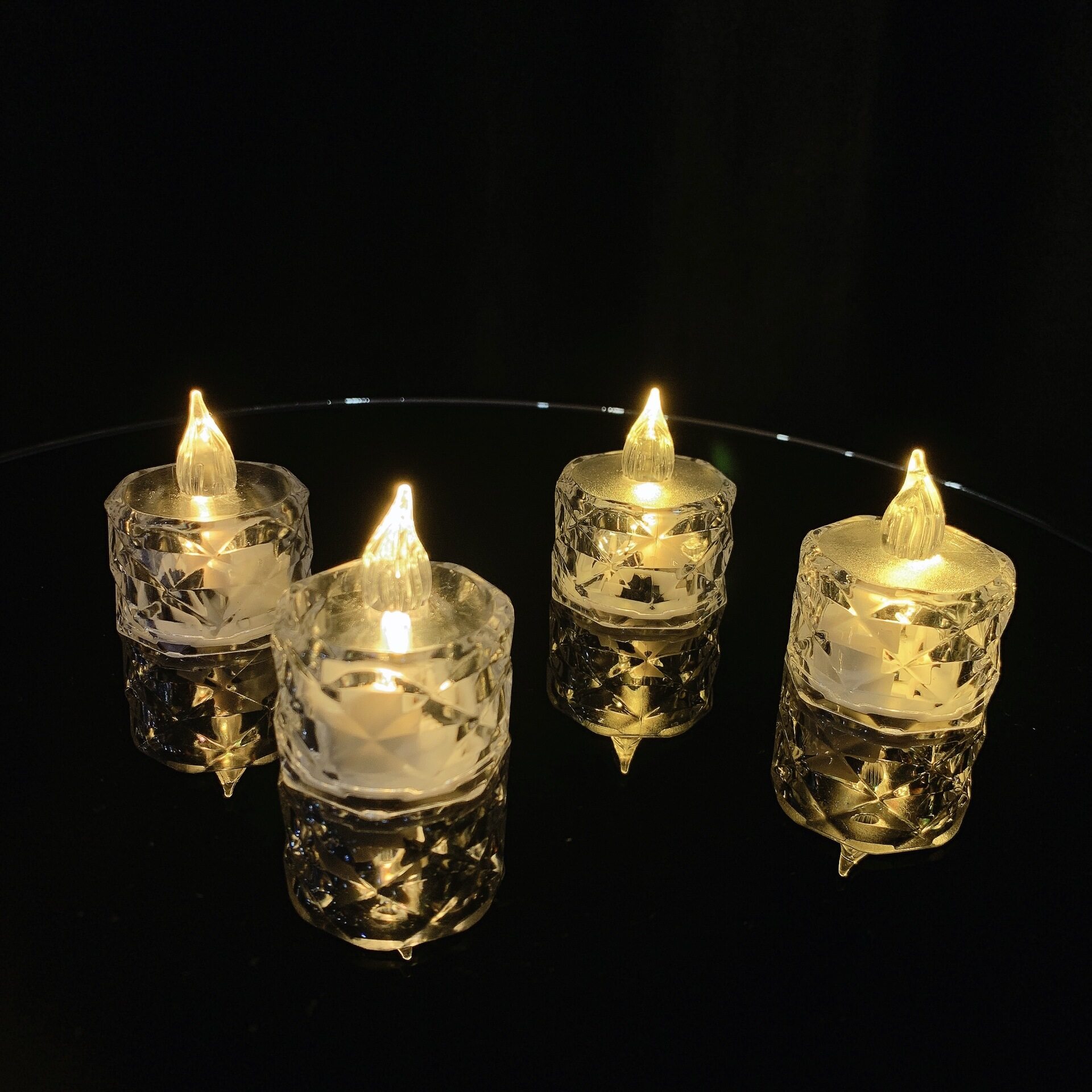 Set Induction Candle Lamp Light Up With Water LED Electronic Candle