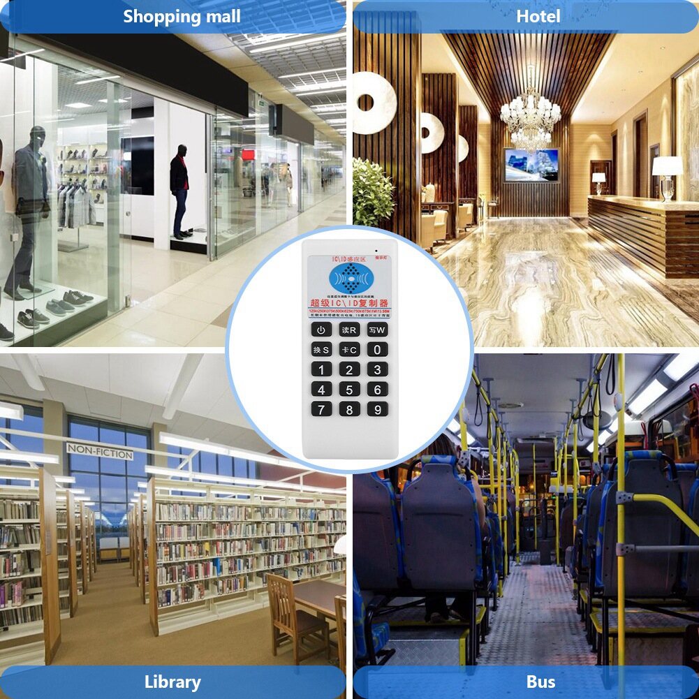 emincomme Đầu Đọc Thẻ IC/ID Cầm Tay RFID Emincomme Máy Sao Chép Thẻ Nhớ 125Khz 13.56MHZ