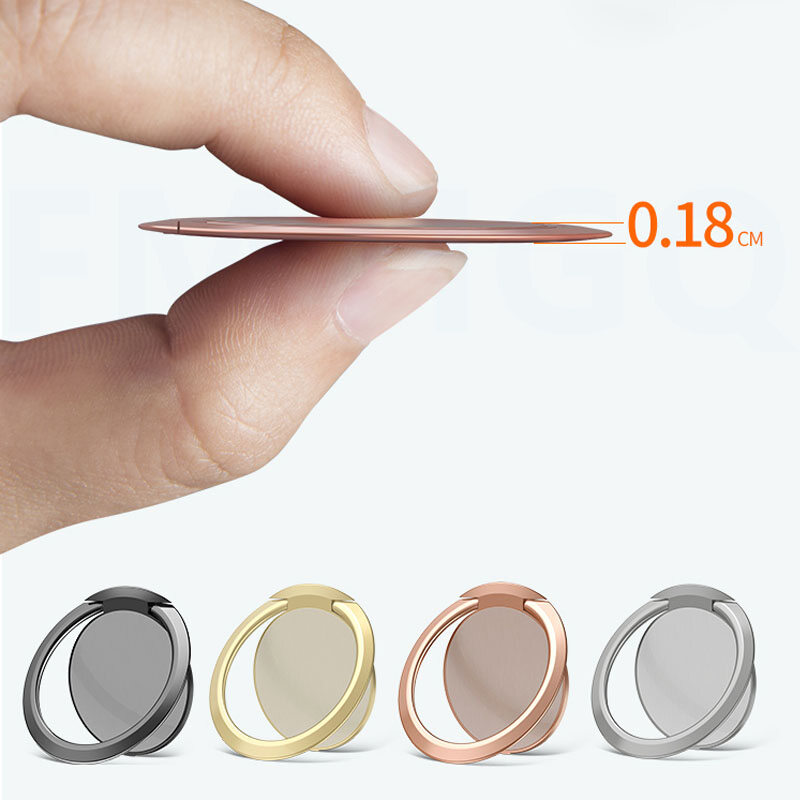 Luxury Metal Mobile Phone Ring Holder Telephone Cellular Support Accessories Magnetic Car Bracket Socket Stand for Mobile Phones Samsung S20 Huawei OPPO VIVO