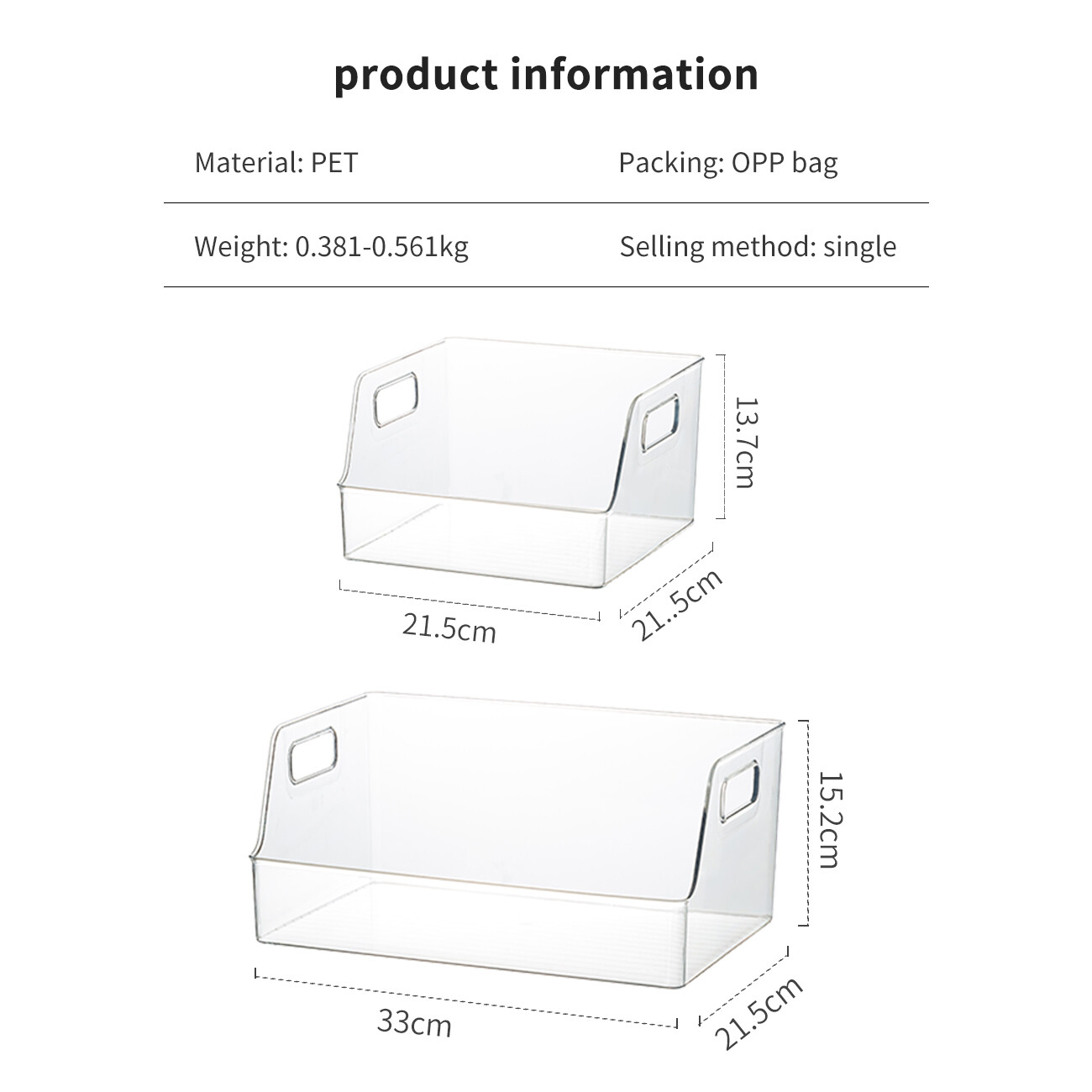 CNMF High-Capacity Transparent Load-Bearing Book Storage Box