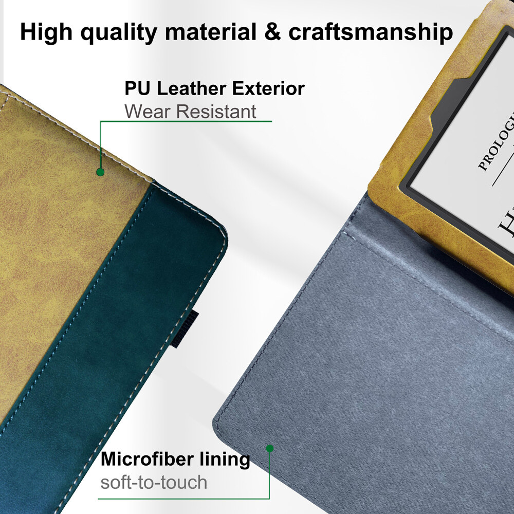Vỏ Sách điện tử cho cảm ứng Kindle 2011 2012 đầu đọc sách điện tử (Model: d01200) PU mềm mỏng Vỏ bọc bảo vệ bằng da