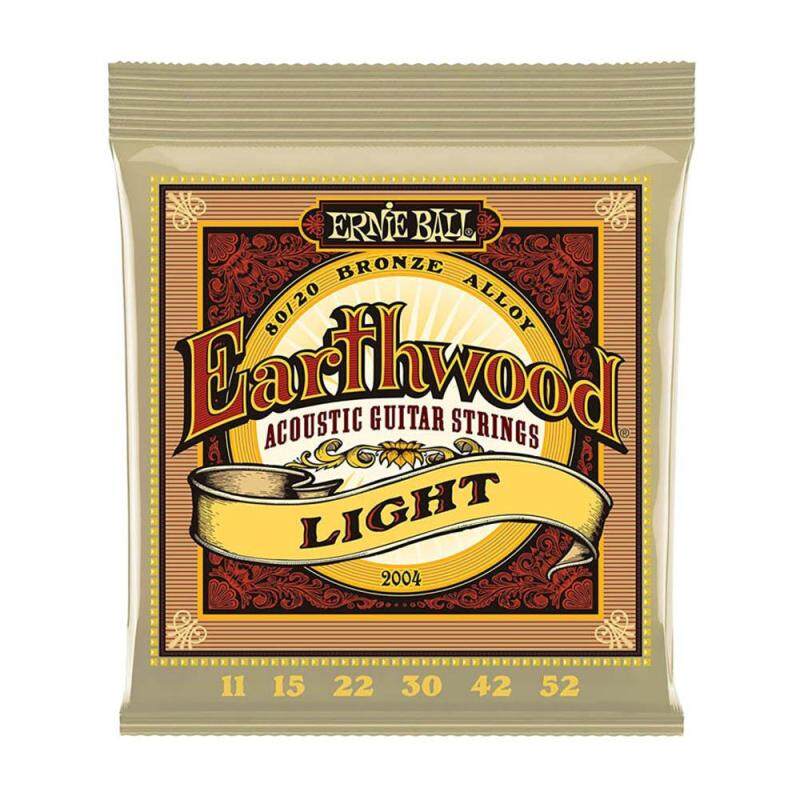 Ernie Ball 2004 Earthwood Light Acoustic Guitar Strings 11-52 Musical Instrument Parts Malaysia