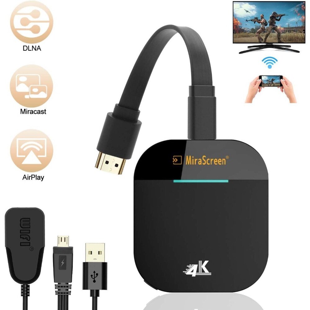 Ready Stock Mirascreen 4K HDMI Dongle Wireless wifi display Phone to TV