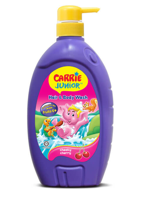 Carrie Junior Hair & Body Wash Syampu & Mandian 90G / 280G / 700G Syampu & Mandian Halal Product 4 Jenis Pilihan