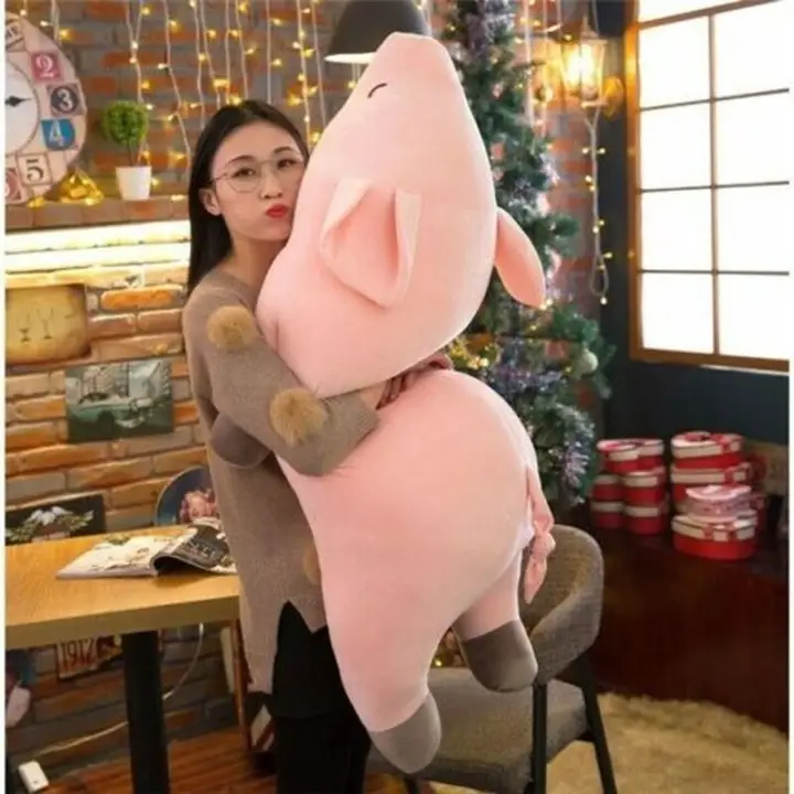huge stuffed pig