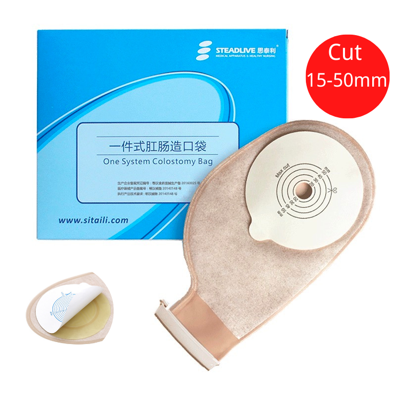 Steadlive 10pcs Drainable One Piece System Ostomy Bag Colostomy Bag Pouch Ostomy Stoma 15 50mm Cut Size Beige Cov Lazada Ph