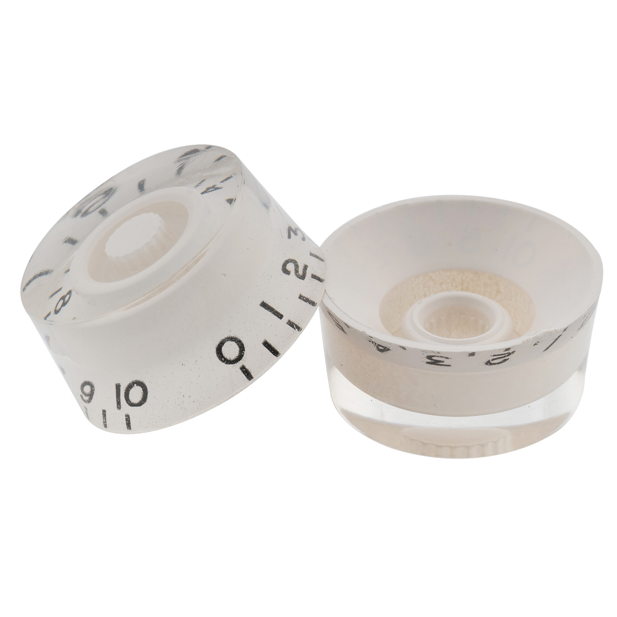 Musiclily Basic Metric Coarse 18-Spline Speed Control Knobs for Epi Les Paul Style Electric Guitar Split Shaft Pots (Set of 4)