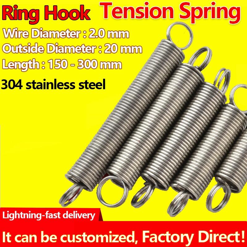 10pcs stainless steel compression spring Damping spring Wire Dia 0.3mm OD 2~6mm 