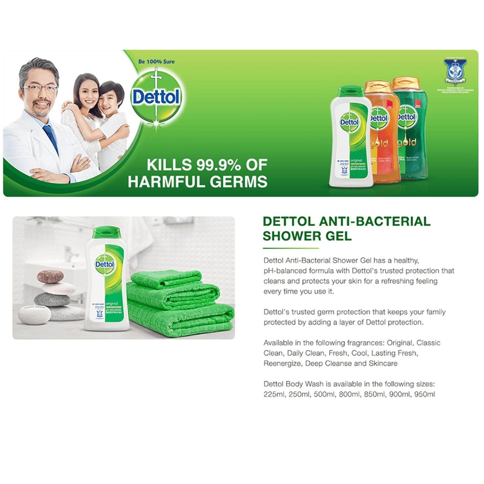 Image result for Dettol Antibacterial Bodywash 950ml + 250ml Original