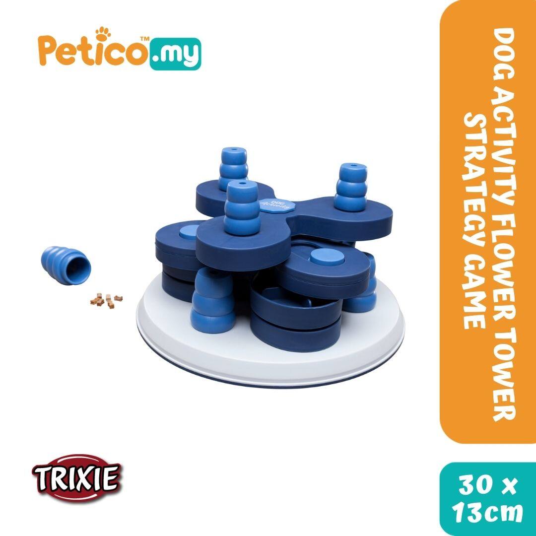 trixie flower tower dog activity strategy game