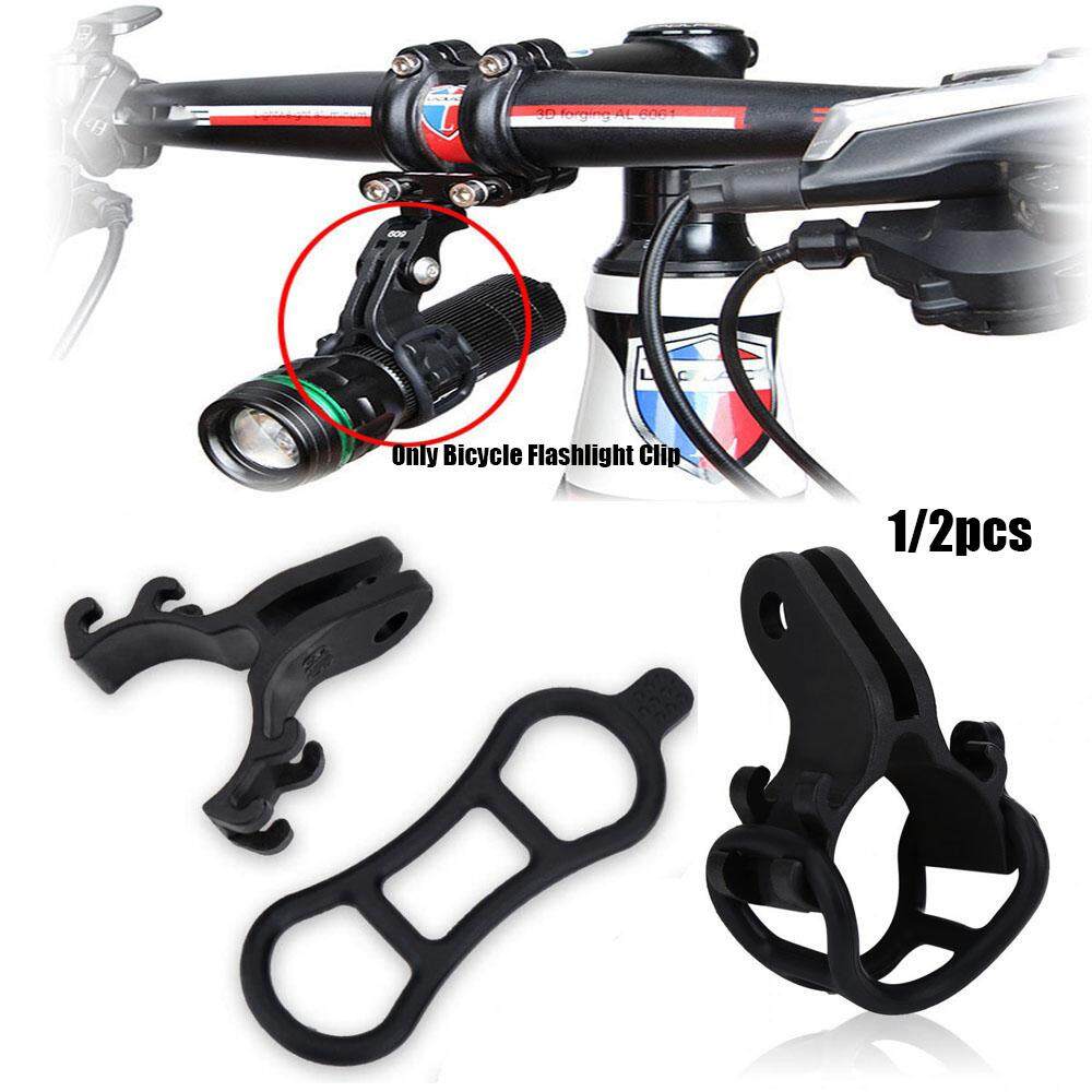 Light Holder Bracket Adapter Torch Flashlight Clip Road Bike Accessories