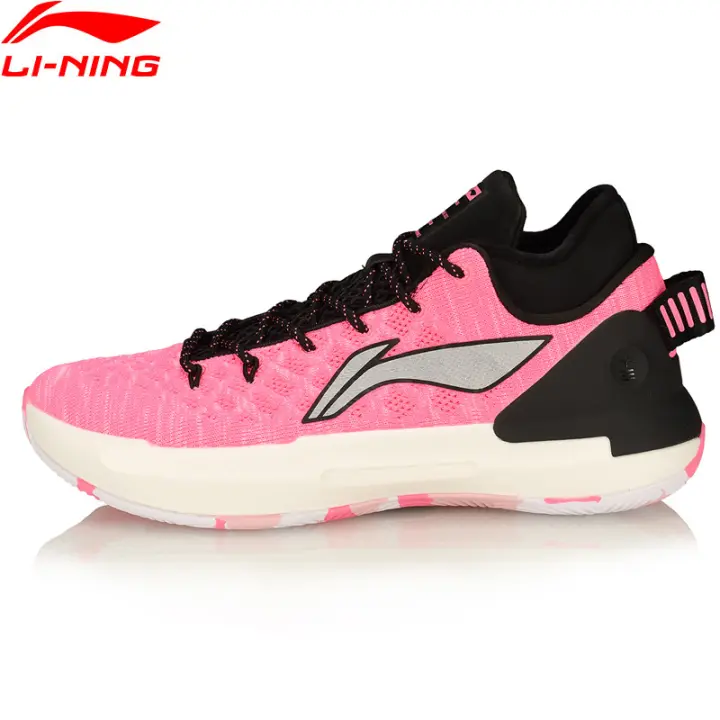 li ning basketball shoes pink