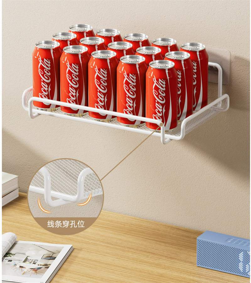 SXH Router Placement Rack Non Perforated Wall Projector Wall Mounted Tv Set-Top Box Storage Rack Wall Mounted Storage