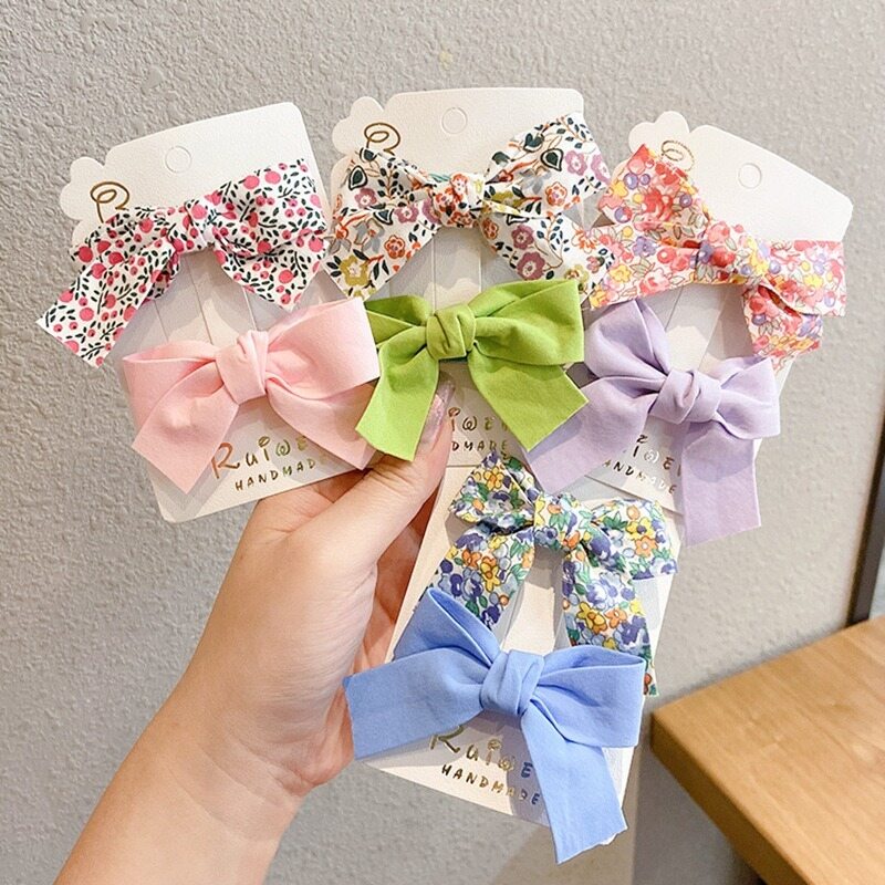 Bộ 2 mảnh kẹp tóc nơ dễ thương cho bé gái