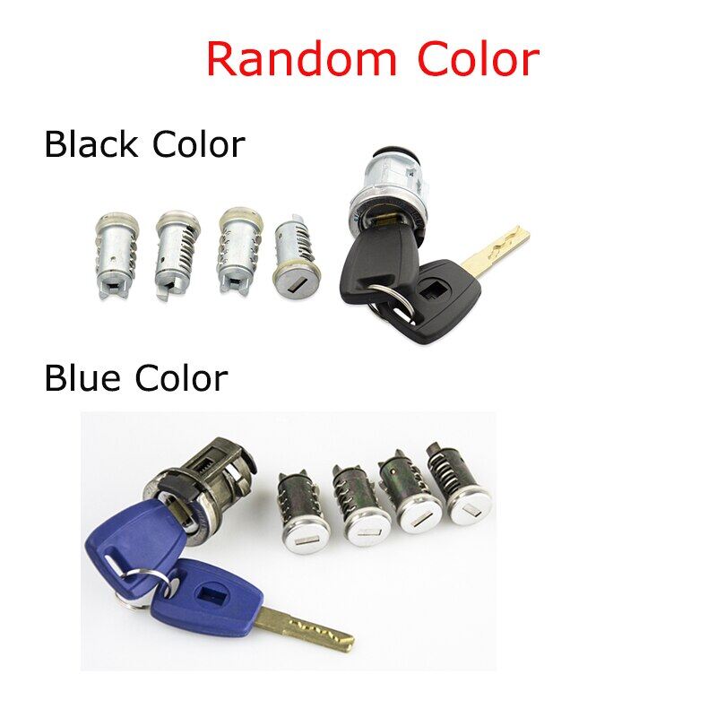Okeytech Car Ignition Lock Set For Fiat Ducato Peugeot Citroen SIP22 Blade Car Key Door Original Milling Cylinder Trunk Lock