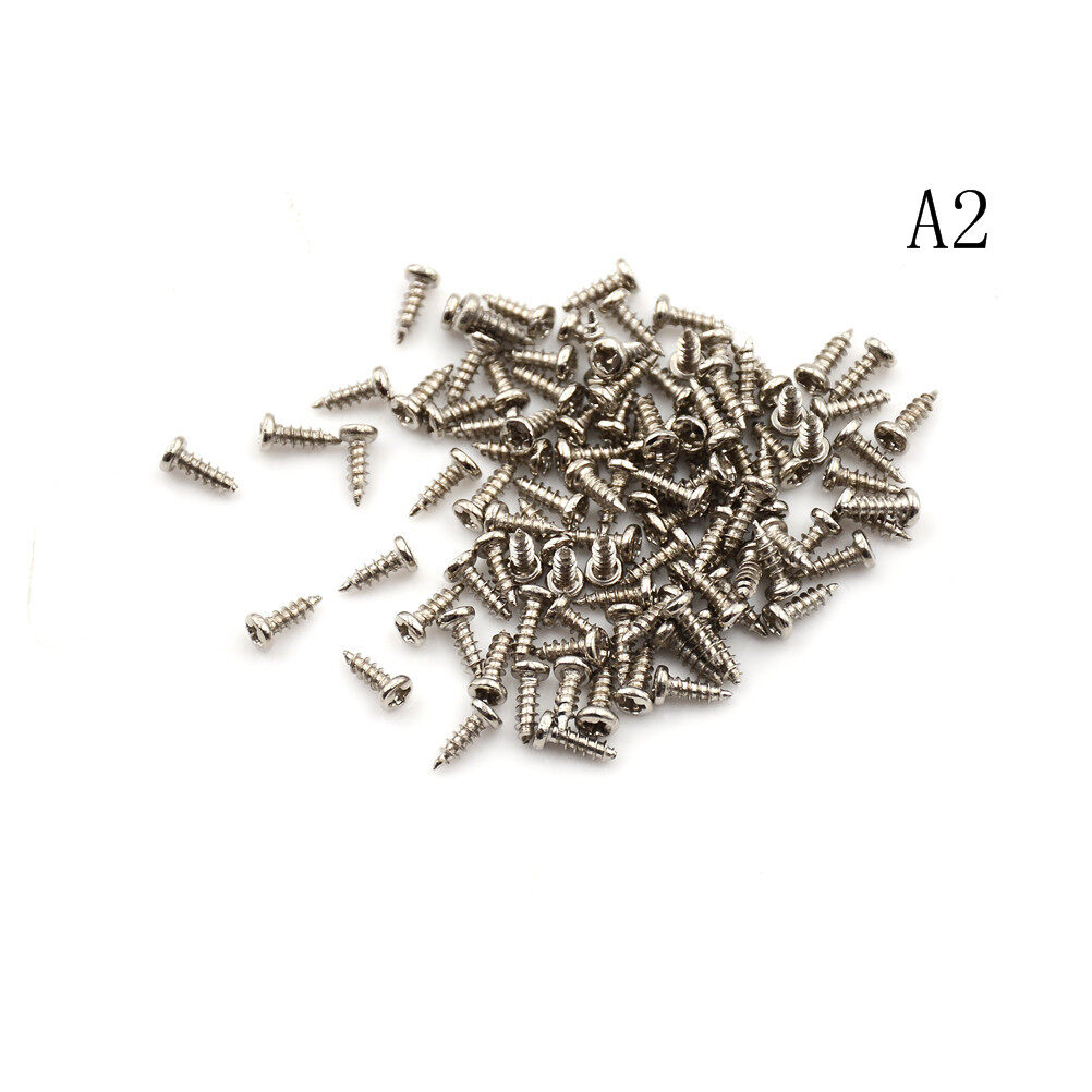 Aiqinhaimaoyi 100pcs M2 Screw Thread Diameter Round Head Cross Screws Self Tapping Screw