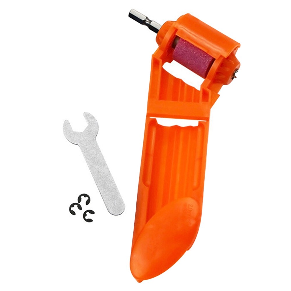 Portable Electric Drill Bit Sharpener Corundum Grinding Tool with Mini Spanner