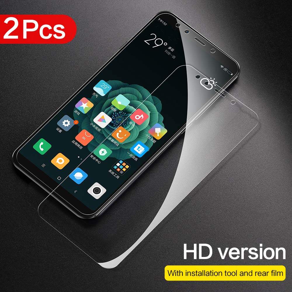 SmartDevil Miếng Dán Kính Cường Lực Không Che Phủ Toàn Bộ, Dành Cho Xiaomi 6 6X Redmi Note7 /Note 5/7 Pro/5 Plus/6 Pro Miếng Dán Bảo Vệ Màn Hình Điện Thoại Di Động Chống Vân Tay