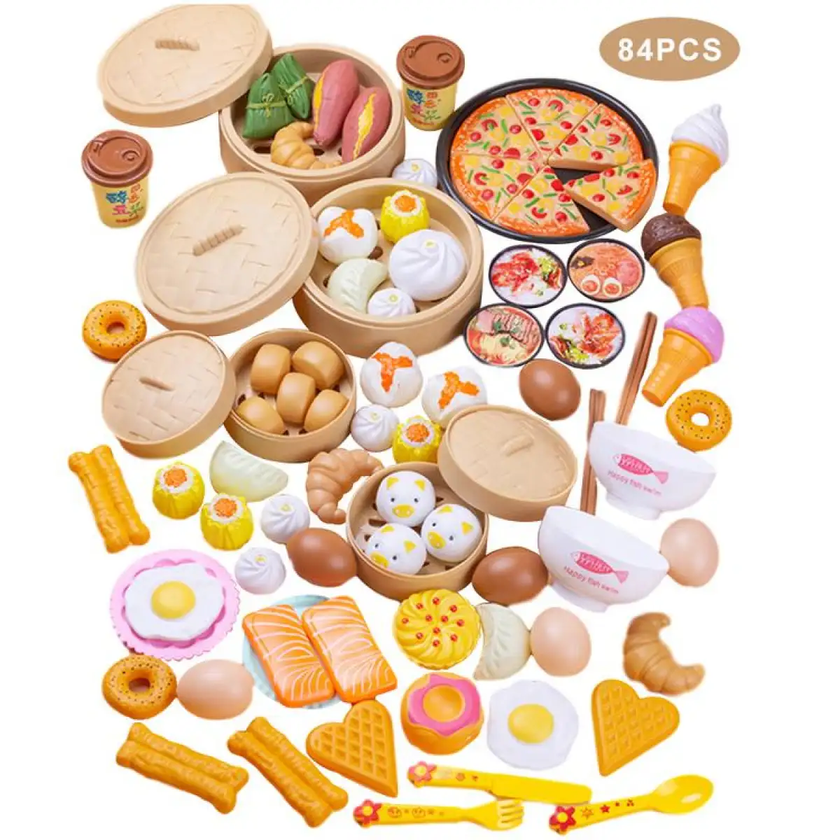 deluxe play food set