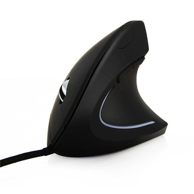 Wired right hand vertical mouse ergonomic gaming mouse 800 1200 1600 dpi usb optical wrist healthy mice mause for pc computer