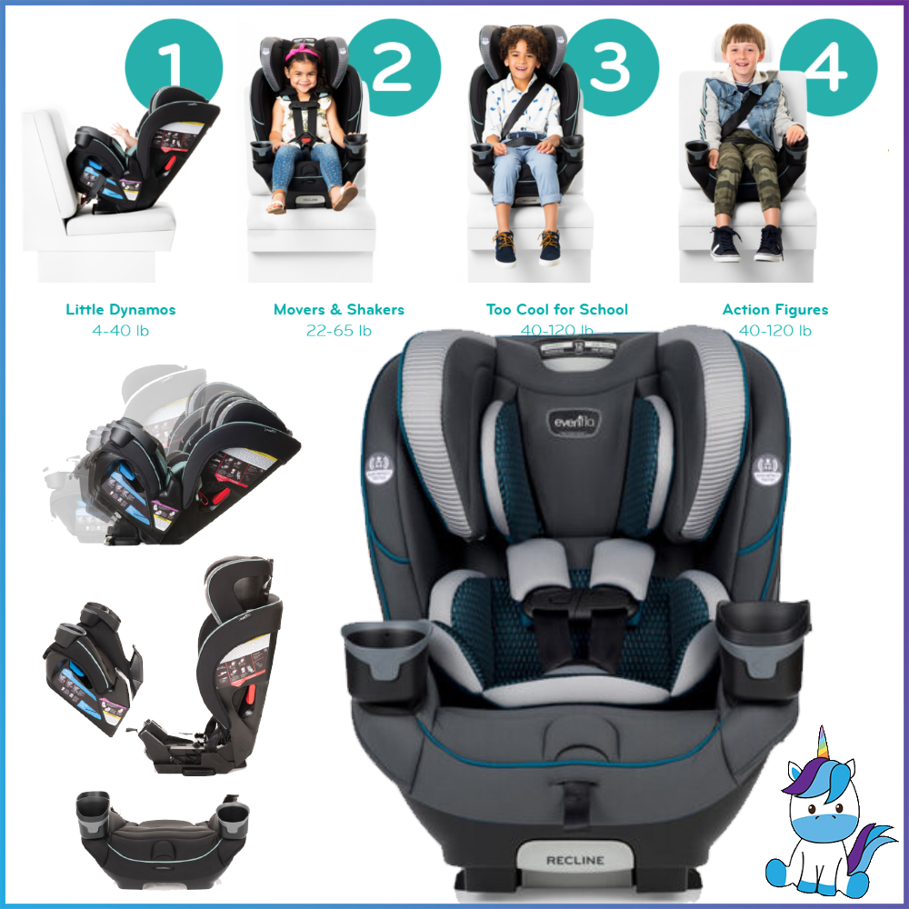 How To Install Evenflo 4 In 1 Car Seat