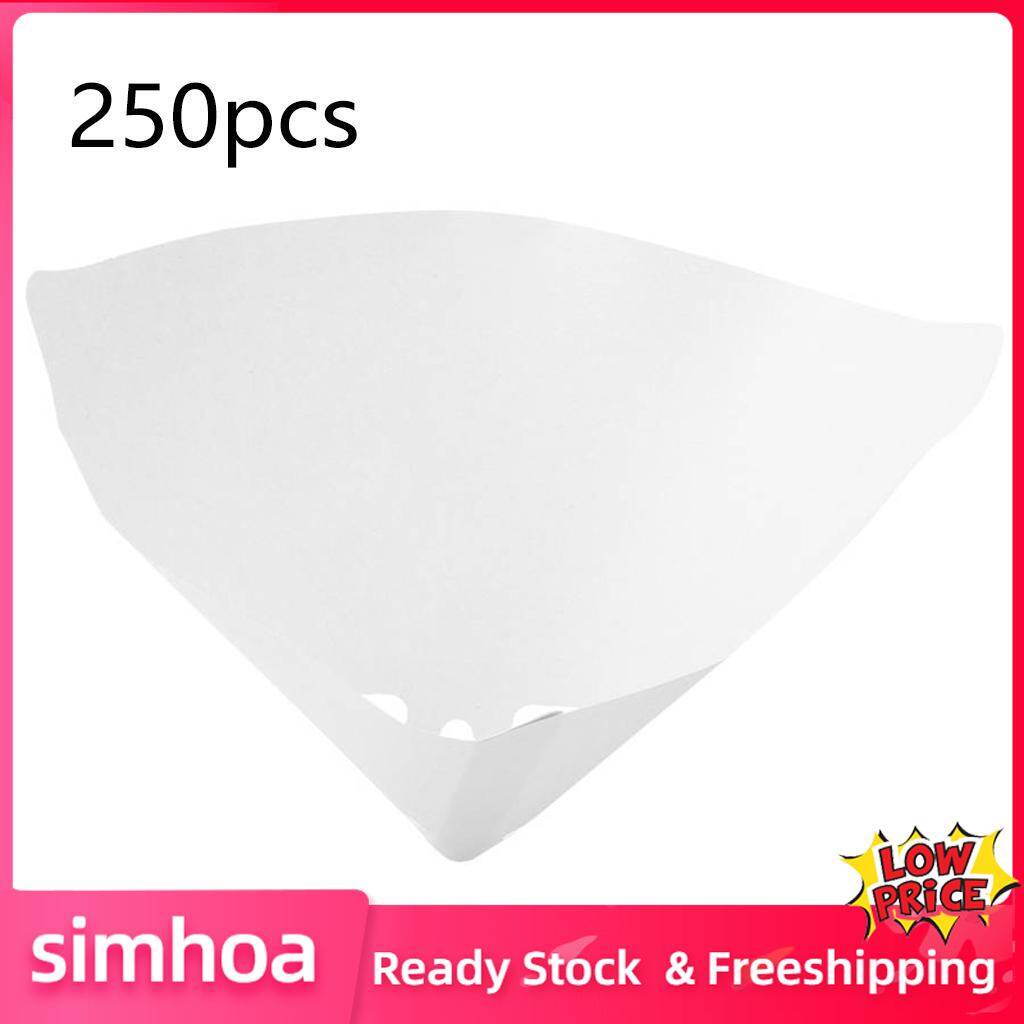 Simhoa 250Pcs Paper Fine Paint Strainers Mesh Net Funnel Fine Paint Strainer Filter