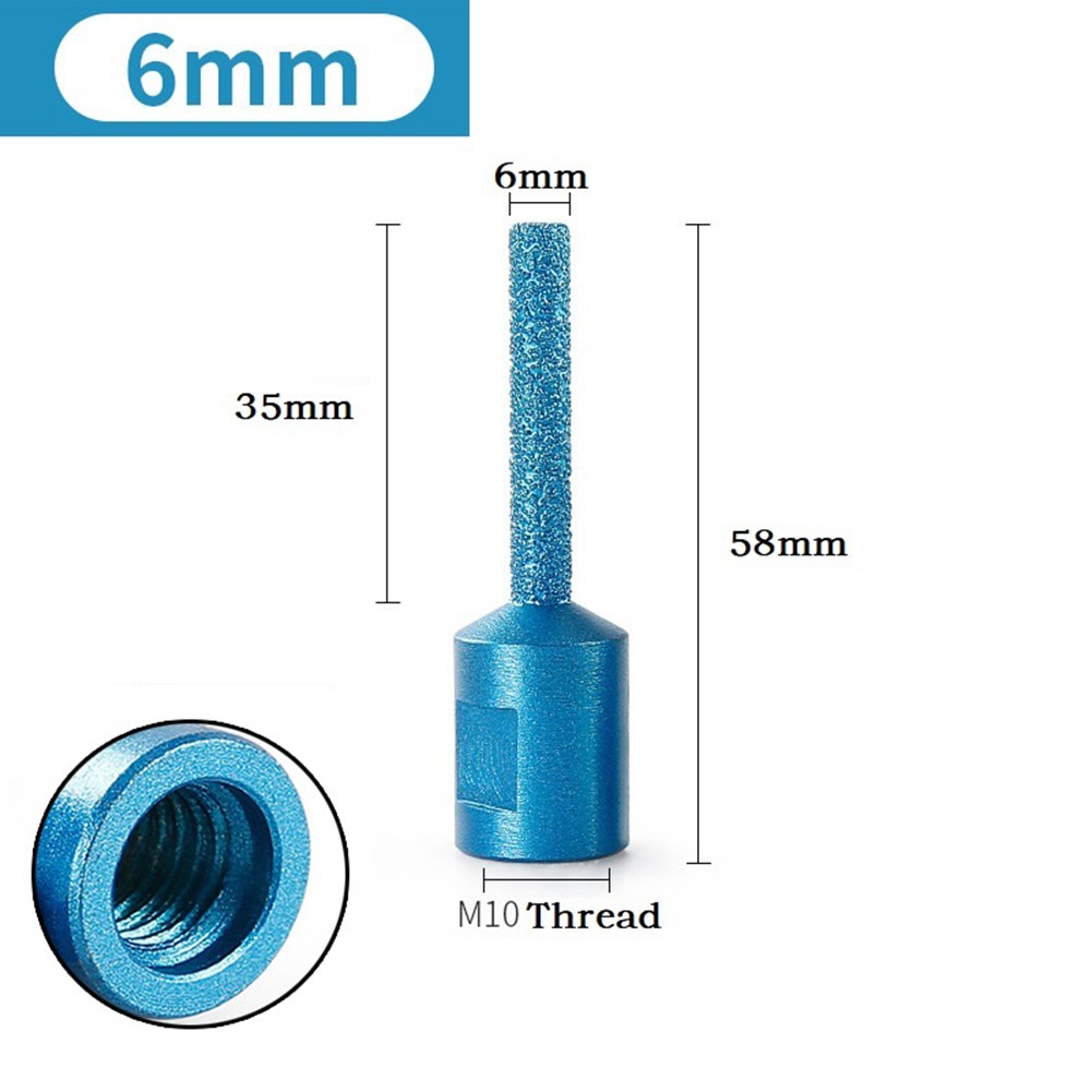 Blue Milling Cutting Diamond Particles Efficient Performance M10 Thread