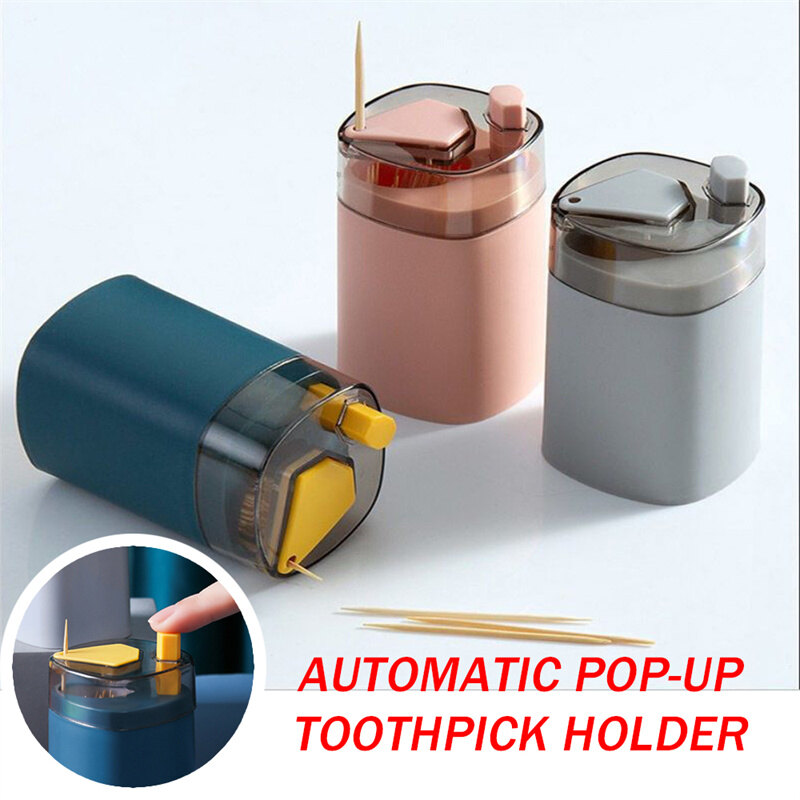 Automatic Toothpick Holder Container Nordic style Household Table Tooth Pick Storage Box Toothpick Dispenser