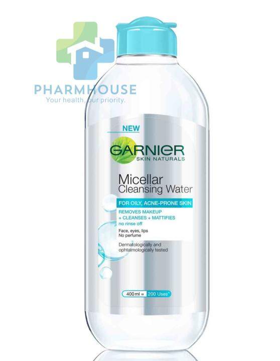 blue micellar water garnier