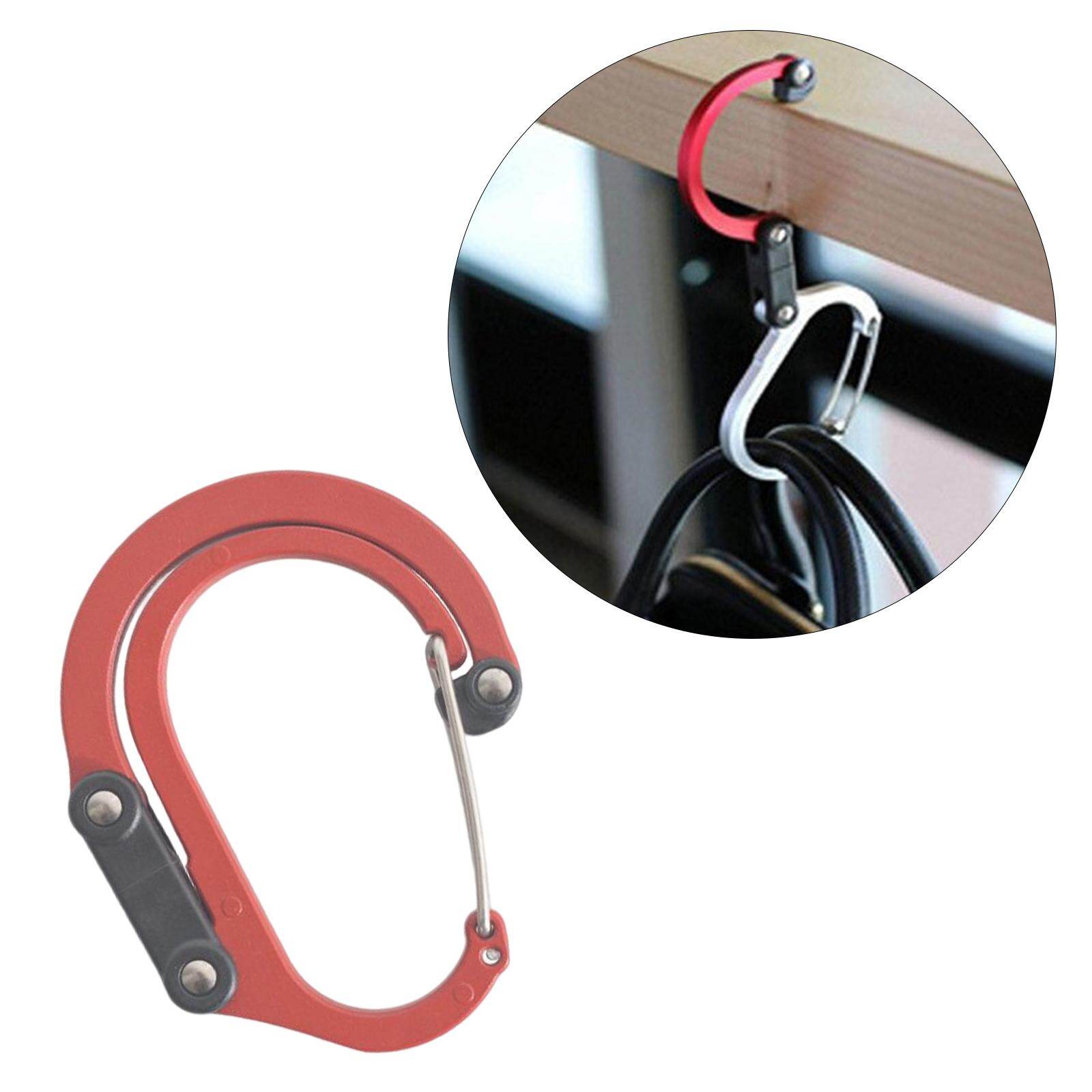 Hisiya Heavy Duty Carabiner Clip Hook Backpack Hanger for Climbing Backpack