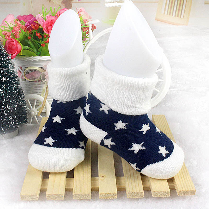 Winter Thick Baby Socks Cotton Soft Cute Cartoon Newborn Infant Toddler Socks 0-12 Months