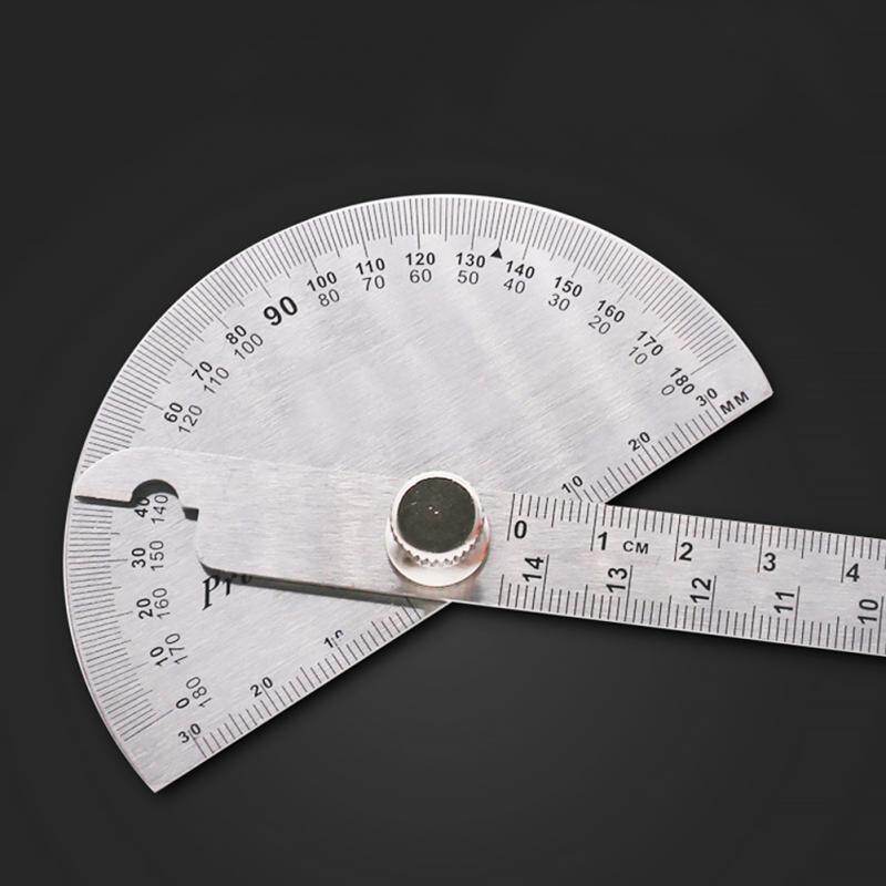Thước đo góc đa năng 180 ° có thể điều chỉnh, chất liệu thép không gỉ - INTL