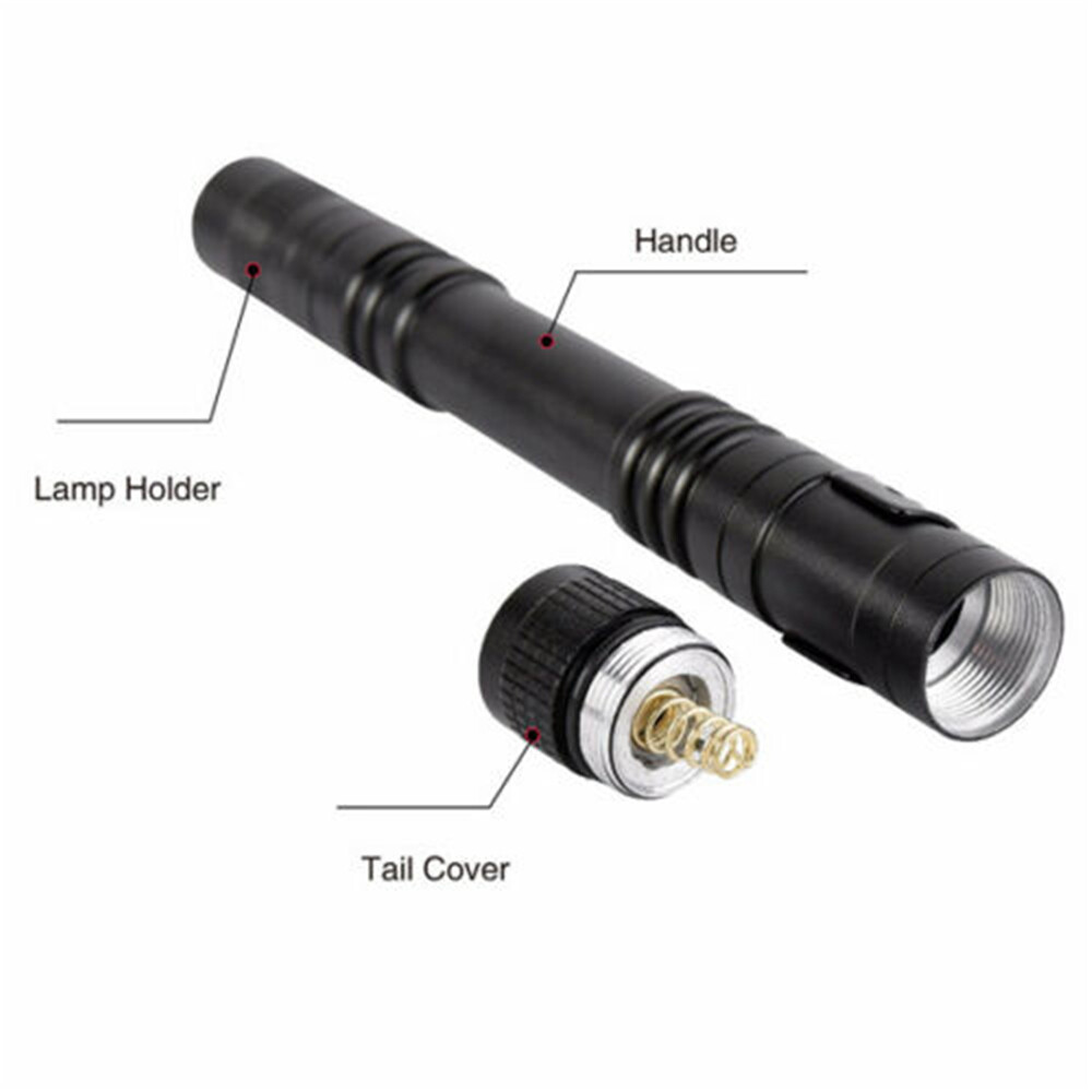 250000lm mini LED Penlight đèn Pin đèn pin Clip Pocket đèn chống nước