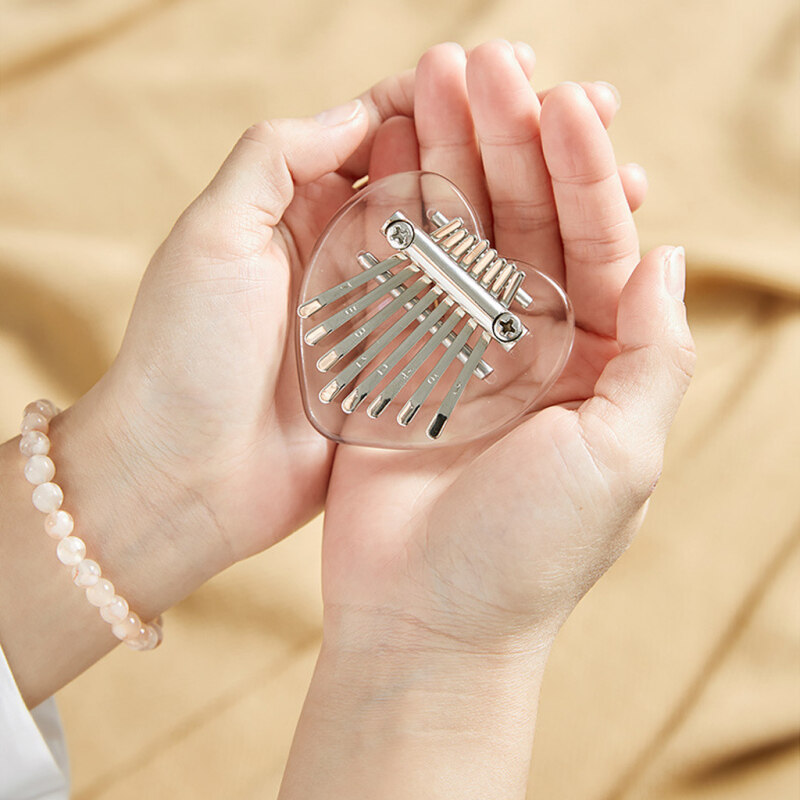 Baoblaze Portable Cute 8 Key Mini Kalimba Acrylic Thumb Piano Gift for Music Lover Malaysia