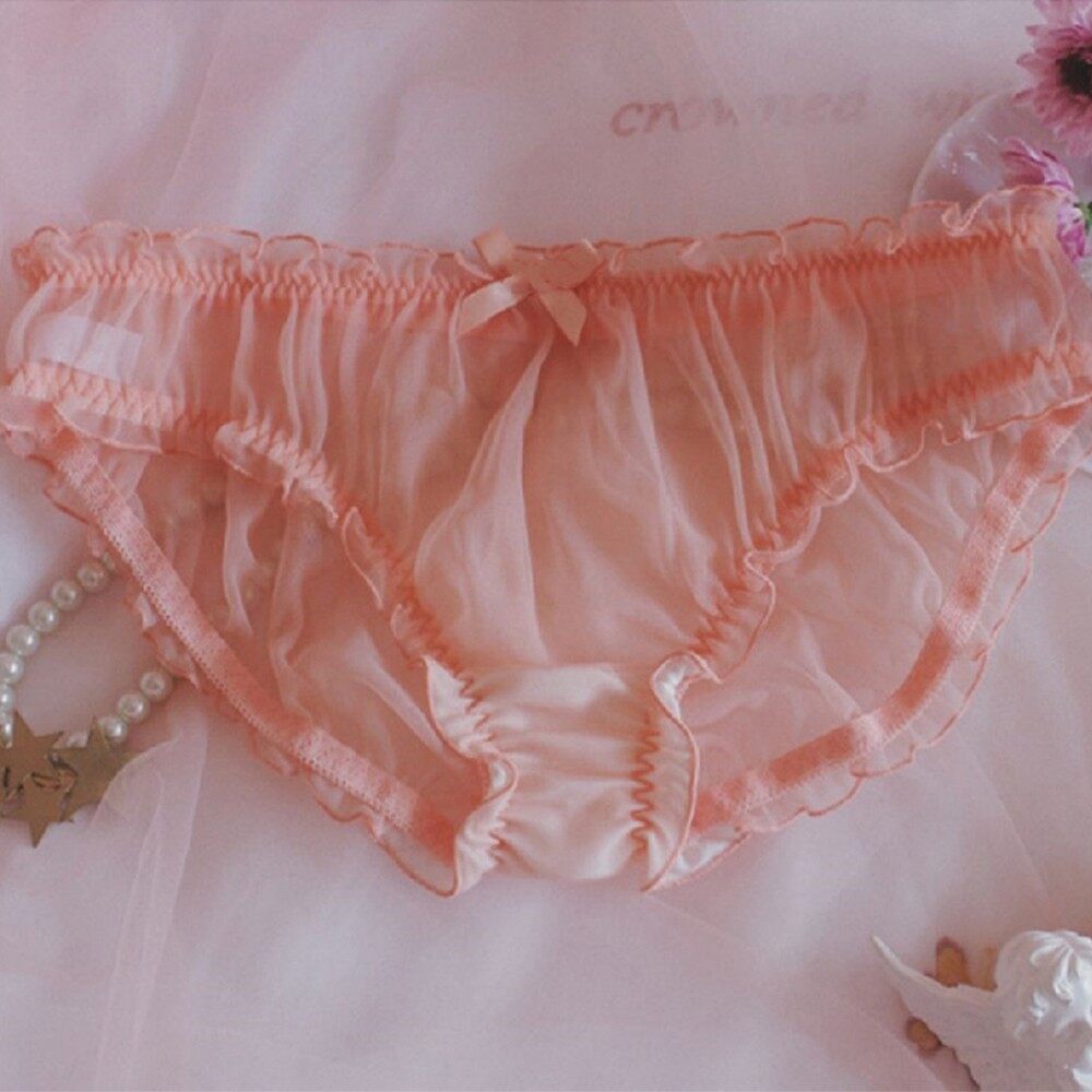 【high Quality】men Underwear Sissy Floral Lace Pouch Panties Bikini