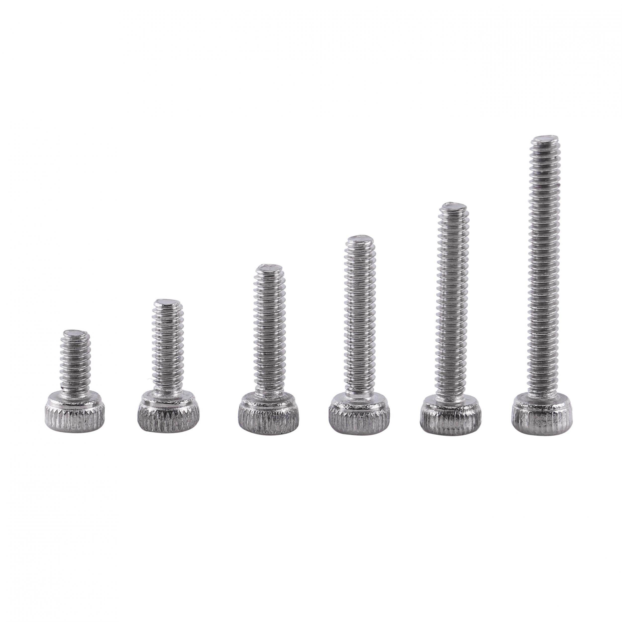 250pcs M2 Hex Socket Screws Bolt With Hex Nuts Assortment A2 Stainless Steel
