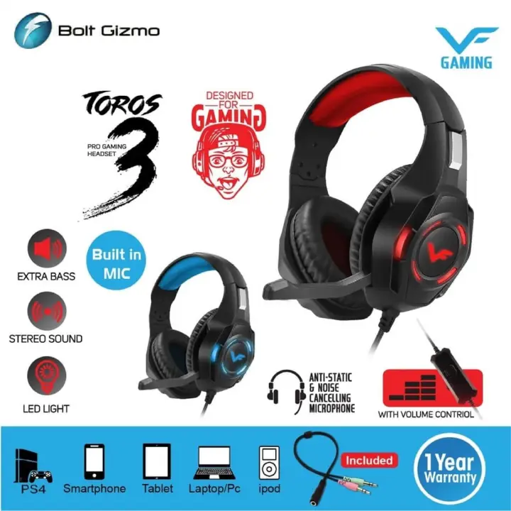 vinnfier toros 1 gaming headset with mic