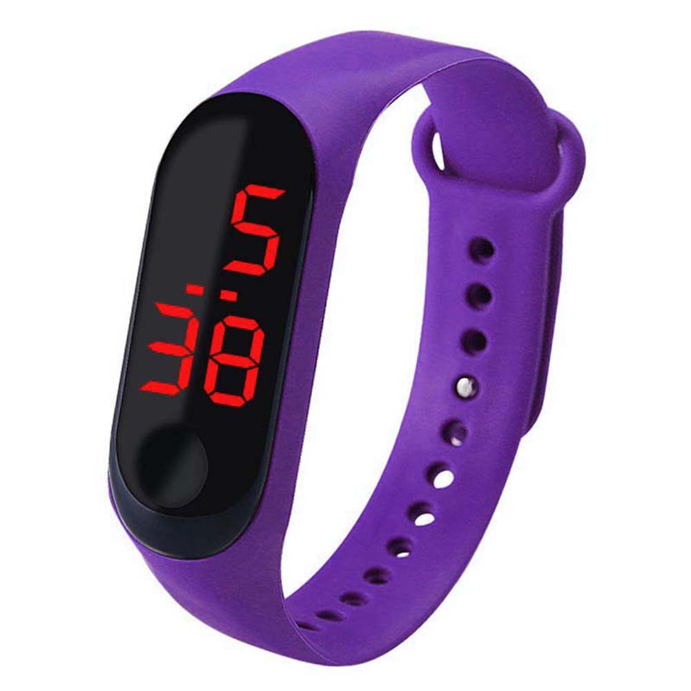 Có Thể Điều Chỉnh Dây Đeo Nút Điều Khiển LED Hiển Thị Điện Tử Đồng Hồ Kỹ Thuật Số, Đồng Hồ Đeo Tay Led Kiểu Nút Bấm Thể Thao Trẻ Em Bé Trai Và Bé Gái Quà Tặng Mới Vòng Đeo Tay
