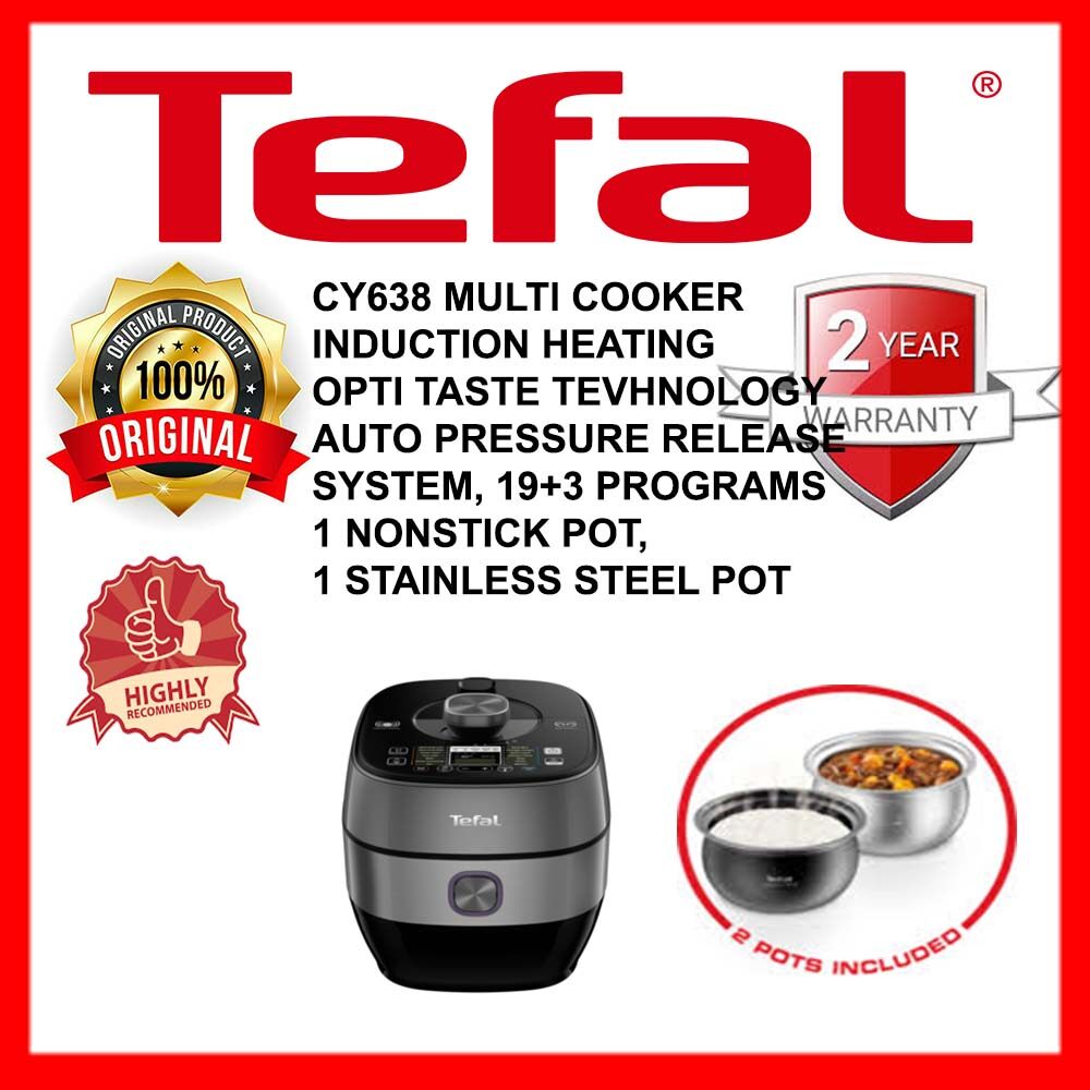 Tefal Home Chef Smart Pro IH Multicooker (Pressure cooker) (CY638), 100