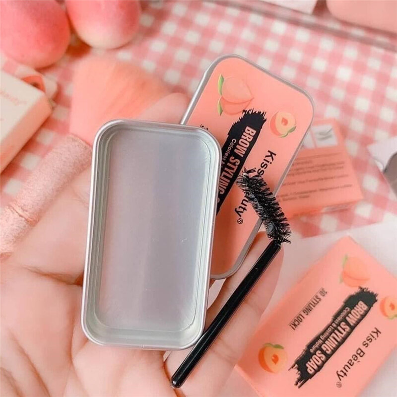 Kiss Beauty Eyebrow Styling Gel Brows Wax Sculpt Soap Waterproof Long-Lasting 3D Feathery Wild Brow Styling Easy To Wear Makeup Eyebrow
