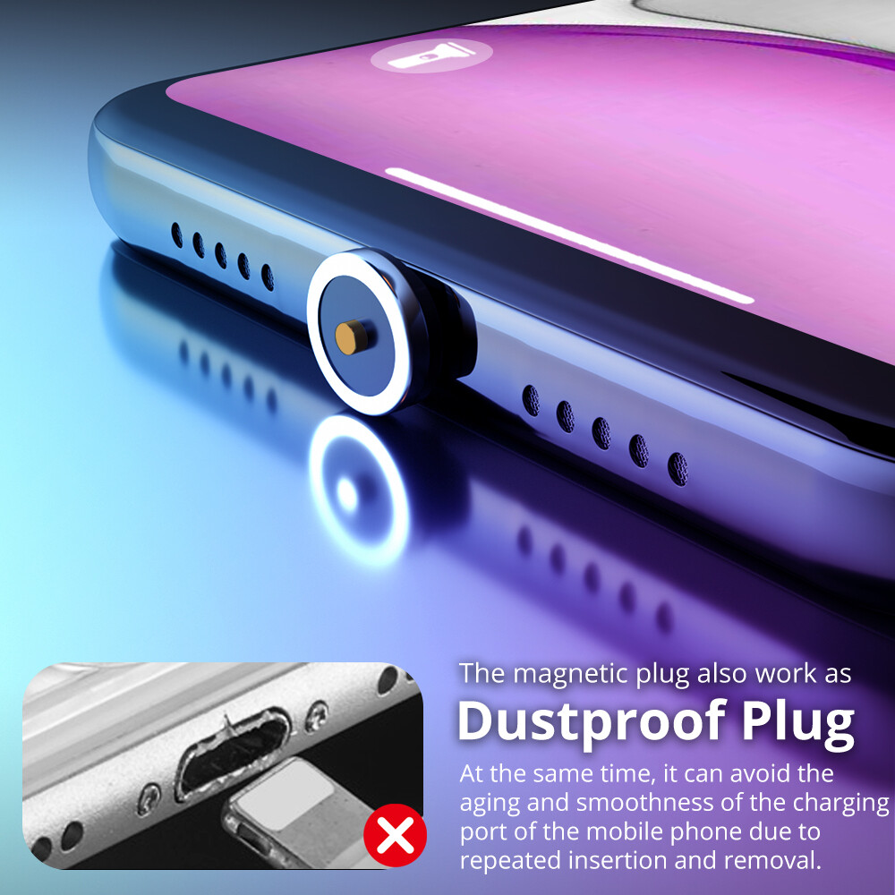 Fonken 1 M 2 M Từ Micro USB Cáp Cho iPhone Samsung Điện Thoại Di Động Hệ Điều Hành Android Nhanh Chóng Sạc Loại USB C Cáp Sạc Nam Châm Dây Nylon Bện Cáp