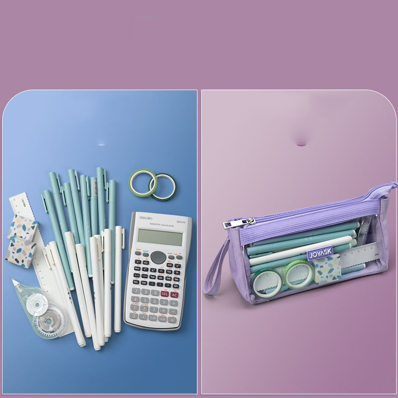 Pencil Case Pen Bag Clear Case Marker Pouch Multifonction Organizer Box Transparent case Makeup Bag Office College School Gift for adults